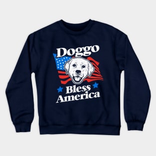 Doggo Bless America Crewneck Sweatshirt